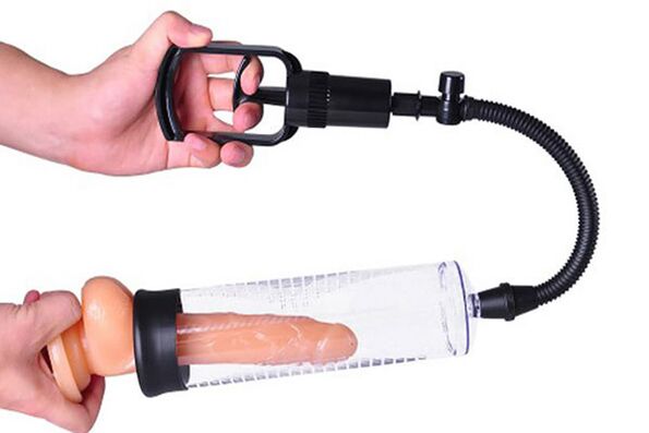 Pompa vakum manual untuk pembesaran penis - pilihan yang terjangkau untuk biaya